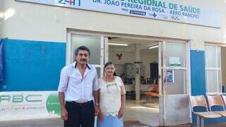 Manifestantes protestam contra terceiriza&ccedil;&atilde;o de unidade de sa&uacute;de em Aero Rancho