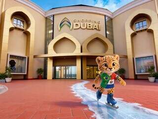 Shopping Dubai prepara pista de patina&ccedil;&atilde;o no gelo da fronteira