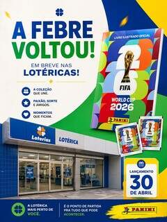 &Aacute;lbum da Copa desembarca nas lot&eacute;ricas e anima colecionadores