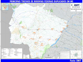 Mato Grosso do Sul tem s&oacute; 0,74% de suas rodovias duplicadas