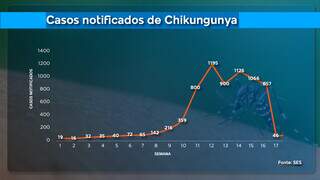 Ap&oacute;s pico, levantamento aponta tend&ecirc;ncia de queda de casos de chikungunya