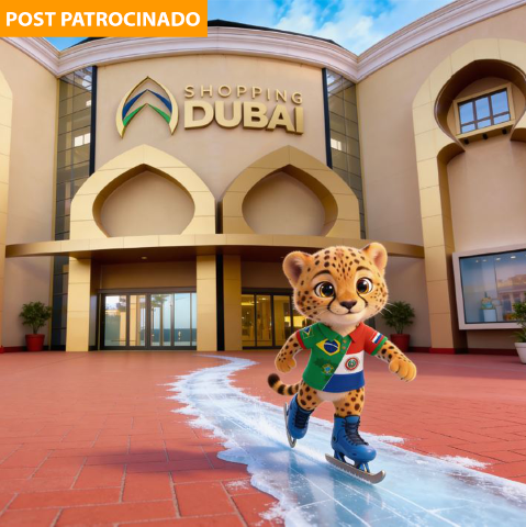 Shopping Dubai prepara pista de patinação no gelo da fronteira