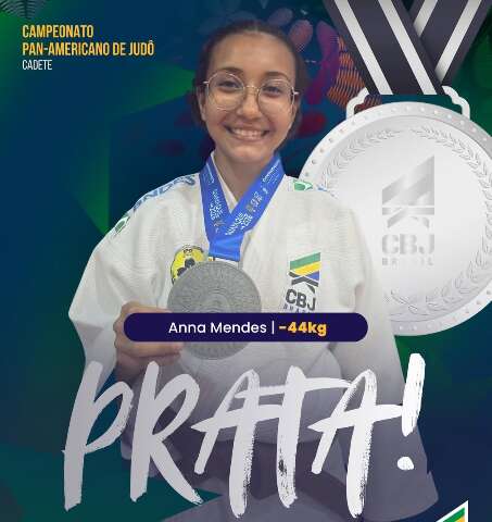 Atleta de MS conquista a medalha de prata no Pan-Americano Cadete de Jud&ocirc;