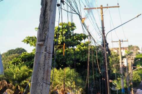 Motorista foge ap&oacute;s bater em poste e fia&ccedil;&atilde;o pegar fogo