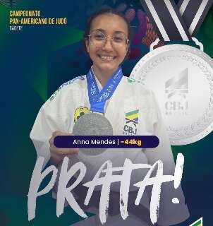 Atleta de MS conquista a medalha de prata no Pan-Americano Cadete de Jud&ocirc;