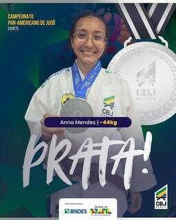 Atleta de MS conquista a medalha de prata no Pan-Americano Cadete de Jud&ocirc;