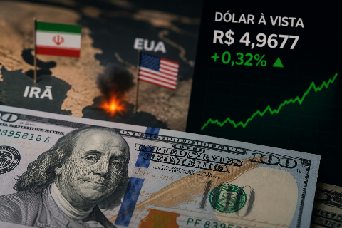 D&oacute;lar fecha em alta ap&oacute;s aumento de tens&atilde;o entre Estados Unidos e Ir&atilde;