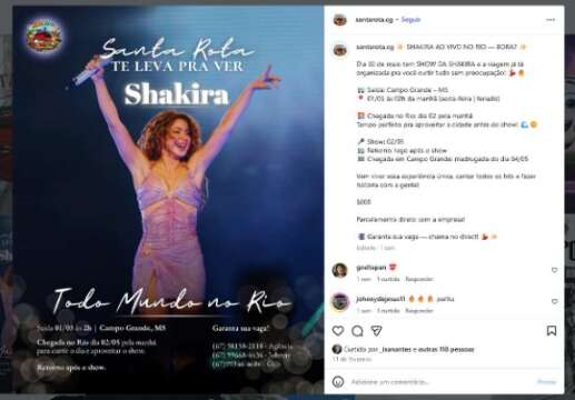 Ap&oacute;s cancelamento de excurs&atilde;o para show da Shakira, clientes recorrem &agrave; Justi&ccedil;a