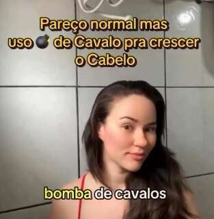 Influencer apaga publis de &ldquo;bomba&rdquo; capilar, menos as da &ldquo;vitamina do cavalinho&rdquo;