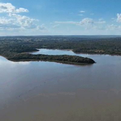 Ap&oacute;s &ldquo;tapete verde&rdquo; tomar conta do leito, Rio Pardo volta a ter &aacute;gua vis&iacute;vel