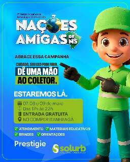 Solurb orienta sobre descarte seguro de res&iacute;duos no evento Na&ccedil;&otilde;es Amigas de MS