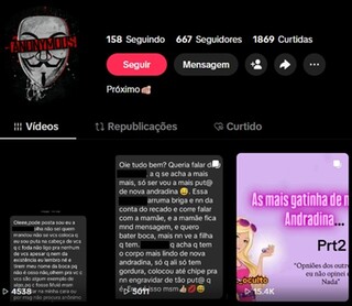 V&iacute;tima de ataque virtual, adolescente muda de escola e n&atilde;o passeia mais sozinha