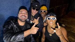 Ícones do funk, Os Havaianos lotam show e agitam Campo Grande