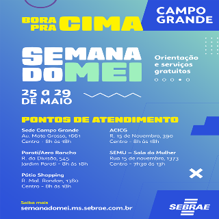 Semana do MEI 2026 oferece atendimento e capacita&ccedil;&atilde;o gratuita