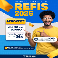 Refis do CREA oferece 100% de desconto nos juros para quitar d&iacute;vidas