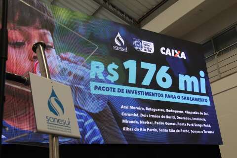 Com R$ 176 milh&otilde;es, Sanesul quer preparar rede para crescimento econ&ocirc;mico de MS