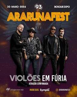 Araruna Fest chega este mês com muito rock’n roll em MS Araruna Fest chega este mês com muito rock’n roll em MS