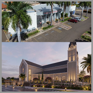 Por R$ 9 milh&otilde;es, obra transforma e amplia igreja na Avenida Mato Grosso 