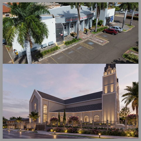 Por R$ 9 milh&otilde;es, obra transforma e amplia igreja na Avenida Mato Grosso 