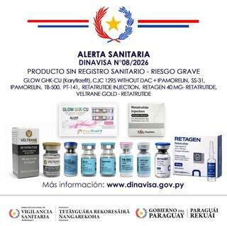 Paraguai alerta para risco grave em pept&iacute;deos e anabolizantes ilegais 
