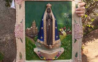 Audin&eacute;ia deixou enfermagem e se reencontrou restaurando arte sacra