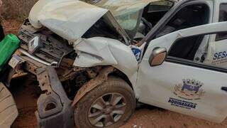 Idoso morre em acidente com carro da Prefeitura de Aquidauana na MS-345