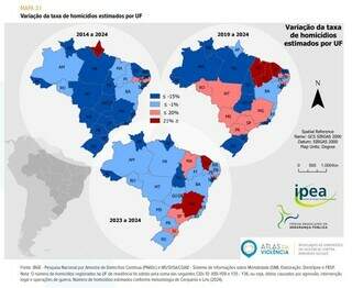 Campo Grande tem 2&ordf; maior alta de homic&iacute;dios entre capitais em 5 anos