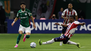 Com atua&ccedil;&atilde;o de Flaco, Palmeiras goleia e avan&ccedil;a &agrave;s oitavas da Libertadores
