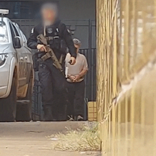  Com forte esquema de seguran&ccedil;a, Palermo passa por audi&ecirc;ncia e vai para pres&iacute;dio