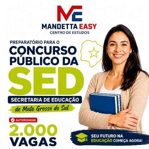 Concurso da SED 2 mil vagas, INSS 10 mil, OAB, PRF, CREF e PMMS