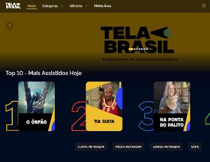 Streaming p&uacute;blico estreia com 555 filmes brasileiros dispon&iacute;veis