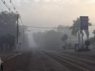 Após madrugada fria, Rio Brilhante amanhece tomada por neblina Após madrugada fria, Rio Brilhante amanhece tomada por neblina