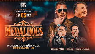 Evento Medalhões com ingressos em até 6x sem juros até 05 de junho Evento Medalhões com ingressos em até 6x sem juros até 05 de junho
