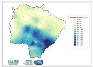 Maio teve chuvas acima da m&eacute;dia em grande parte de MS, aponta Cemtec