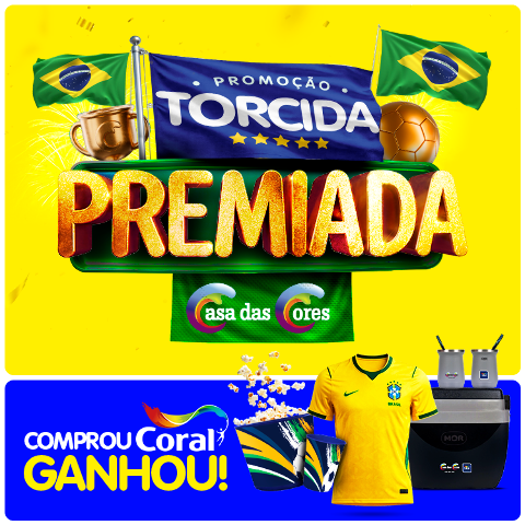 Em clima de Copa, Casa das Cores traz ofertas especiais e brindes oficiais