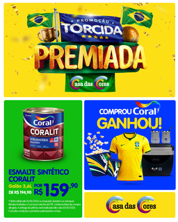 Em clima de Copa, Casa das Cores traz ofertas especiais e brindes oficiais Em clima de Copa, Casa das Cores traz ofertas especiais e brindes oficiais
