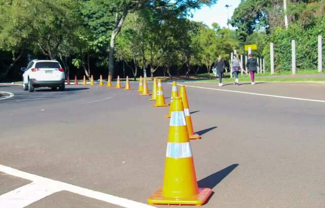 Parque dos Poderes tem pista fechada para lazer em ponto facultativo