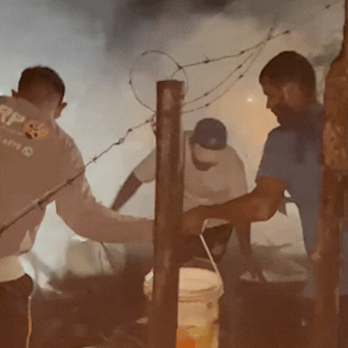 "Todo mundo se ajudou", diz morador ap&oacute;s susto de inc&ecirc;ndio em comunidade