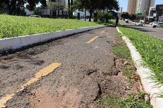 Ciclovias em parque e avenida escondem obstáculos e expõem riscos Ciclovias em parque e avenida escondem obstáculos e expõem riscos