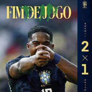 Endrick decide, Brasil vence Egito e fecha prepara&ccedil;&atilde;o para a Copa