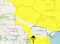 Inmet coloca MS em alerta para tempestade e ventos de at&eacute; 60 km/h