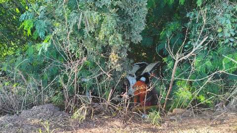 Motorista &eacute; socorrido inconsciente ap&oacute;s cair com carro em ribanceira