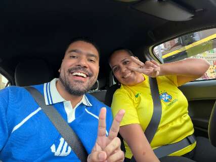 Com chamadas bombando, motoristas de app vivem correria na estreia da Copa