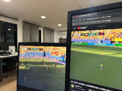 TV aberta mostra jogo do Brasil quase meio minuto antes da internet