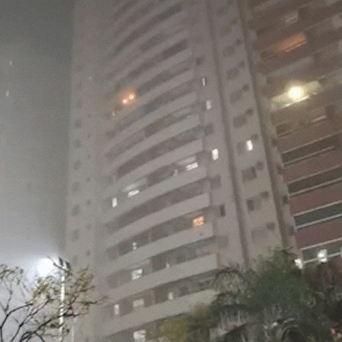 Capital termina dia com nevoeiro e segue sob alerta de tempestade neste domingo 