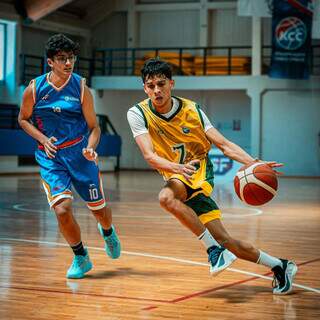 Time de MS apadrinhado por Oscar estreia com vitória no mundial de basquete Time de MS apadrinhado por Oscar estreia com vitória no mundial de basquete