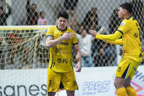 Time de MS vence na prorroga&ccedil;&atilde;o e avan&ccedil;a &agrave;s quartas da Liga de Futsal