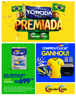 Torcida Premiada da Casa das Cores entra na reta final com ofertas imperdíveis Torcida Premiada da Casa das Cores entra na reta final com ofertas imperdíveis