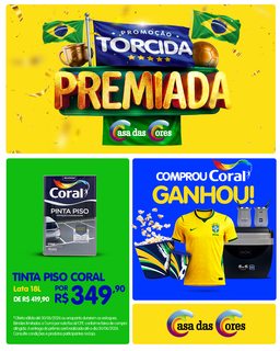 Torcida Premiada da Casa das Cores entra na reta final com ofertas imperdíveis Torcida Premiada da Casa das Cores entra na reta final com ofertas imperdíveis