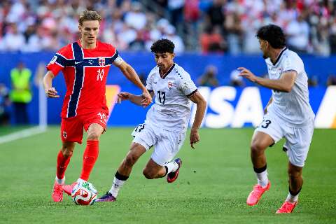 Haaland marca duas vezes em vit&oacute;ria da Noruega sobre o Iraque